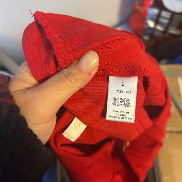 NWT Sugar Rain Red Corset Style Tank - Picture 4 of 4